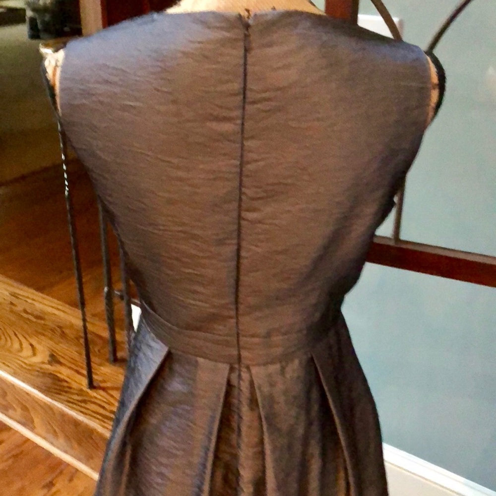 Madison Gray Embellished Waist Dress Sz 12 - Picture 6 of 7
